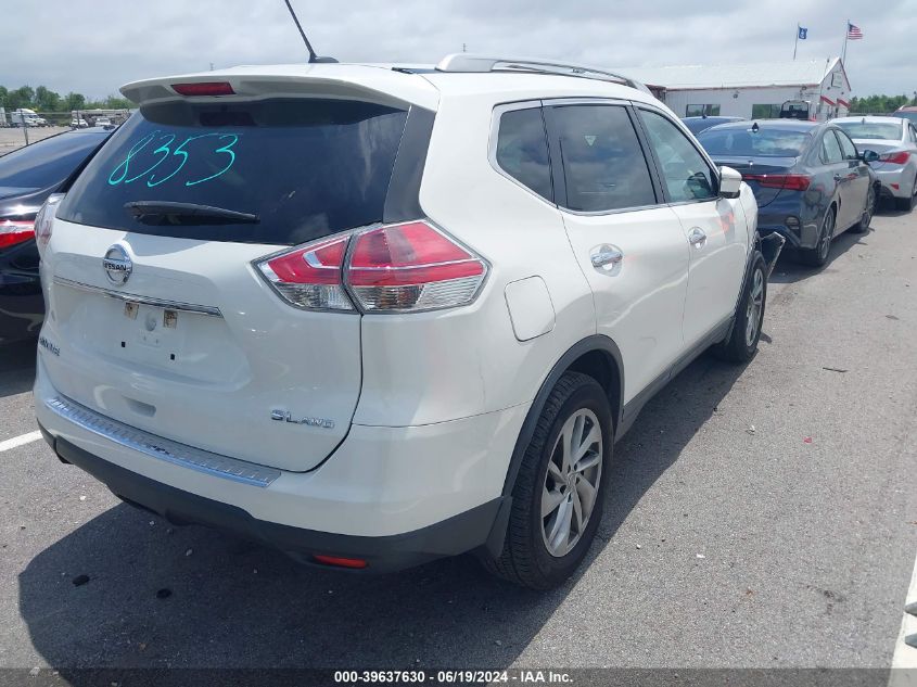 2015 Nissan Rogue Sl VIN: 5N1AT2MVXFC762798 Lot: 39637630