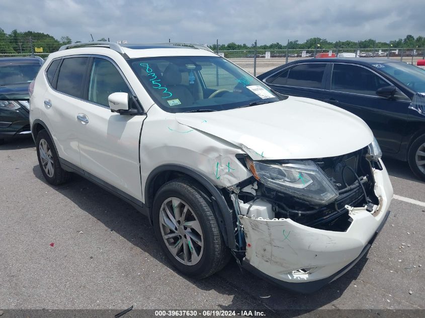 2015 Nissan Rogue Sl VIN: 5N1AT2MVXFC762798 Lot: 39637630