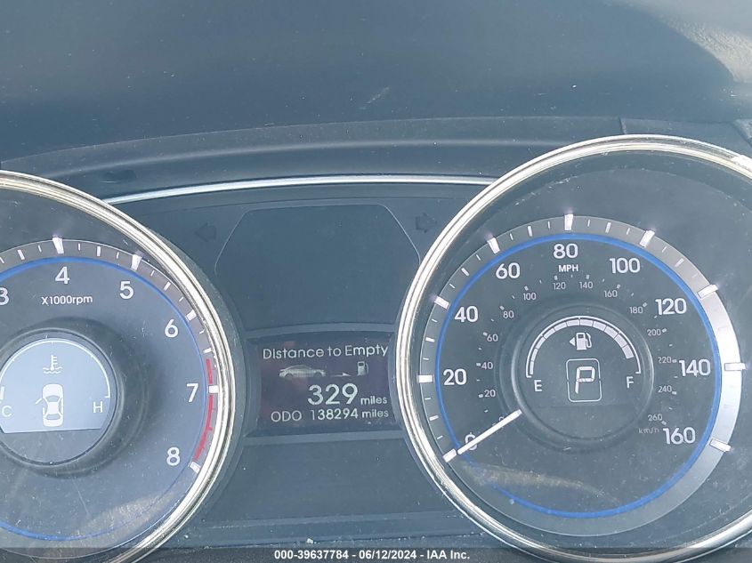 2013 Hyundai Sonata Gls VIN: 5NPEB4AC9DH682921 Lot: 39637784