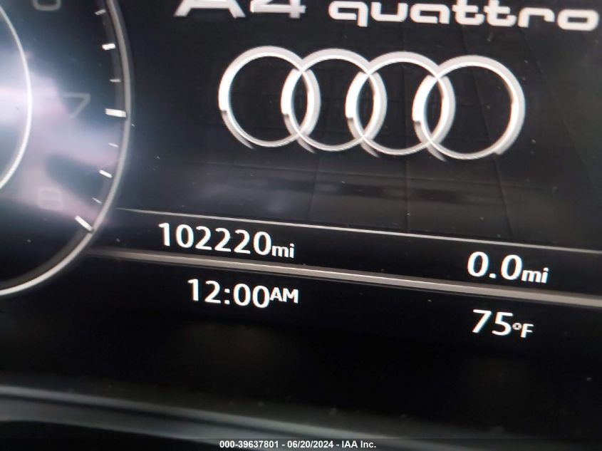 2018 Audi A4 Premium Plus VIN: WAUENAF48JA121309 Lot: 39637801