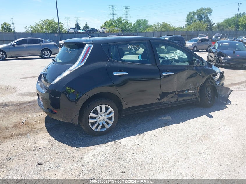 2016 Nissan Leaf S VIN: 1N4AZ0CP6GC307707 Lot: 39637815