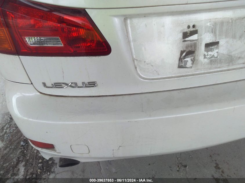 2008 Lexus Is 250 VIN: JTHCK262882026162 Lot: 39637853