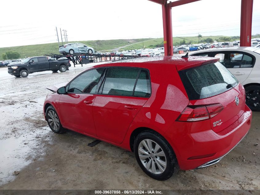 2018 Volkswagen Golf Tsi S/Tsi Se VIN: 3VWG17AU4JM272830 Lot: 39637858