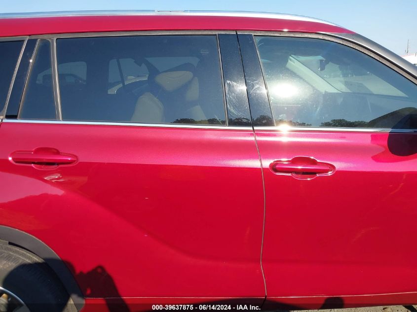 2021 Toyota Highlander Xle VIN: 5TDGZRBH4MS138476 Lot: 39637875