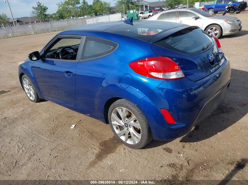 2017 Hyundai Veloster VIN: KMHTC6AD7HU307271 Lot: 39638014