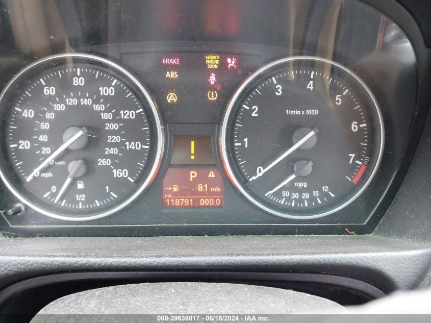 2009 BMW 328I VIN: WBAPH77539NM47016 Lot: 39638017