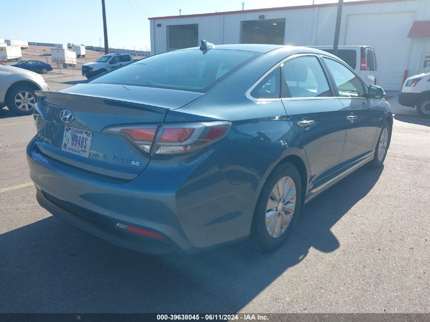 2016 Hyundai Sonata Hybrid Se VIN: KMHE24L19GA036006 Lot: 39638045