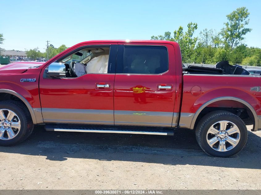 2018 Ford F-150 Lariat VIN: 1FTEW1E55JKD29118 Lot: 39638071