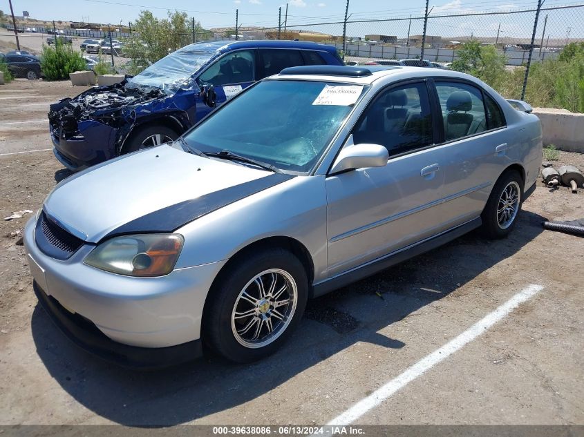 2003 Honda Civic Ex VIN: 2HGES26843H586860 Lot: 39638086