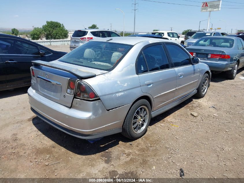 2003 Honda Civic Ex VIN: 2HGES26843H586860 Lot: 39638086