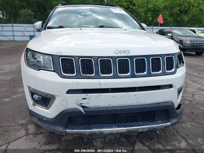 2018 Jeep Compass Limited 4X4 VIN: 3C4NJDCB4JT492088 Lot: 39638089