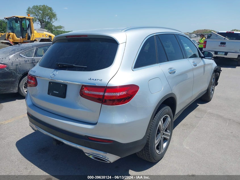2018 Mercedes-Benz Glc 300 4Matic VIN: WDC0G4KB7JV059272 Lot: 39638124