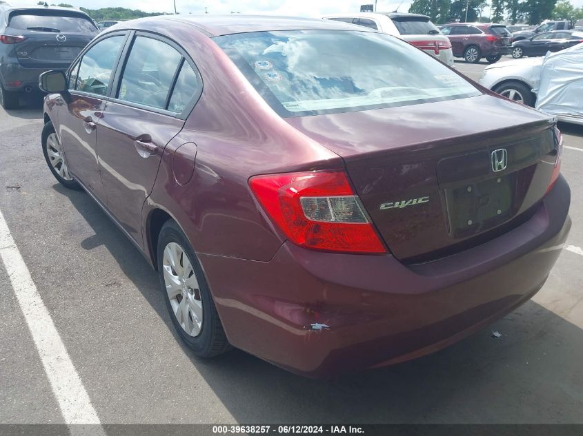 19XFB2F57CE351471 2012 Honda Civic Lx