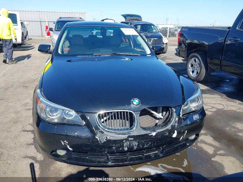2006 BMW 525I VIN: WBANE53586CK84803 Lot: 39638260