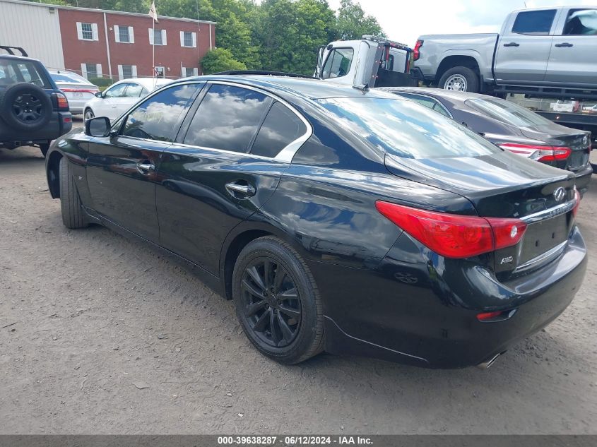 2014 Infiniti Q50 Premium VIN: JN1BV7AR3EM694976 Lot: 39638287