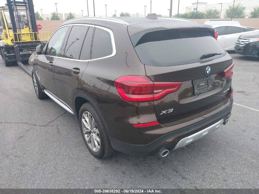 2019 BMW X3 Sdrive30I VIN: 5UXTR7C53KLF27276 Lot: 39638292