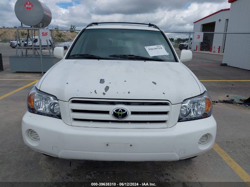 2004 Toyota Highlander V6 VIN: JTEGP21A540023322 Lot: 39638310