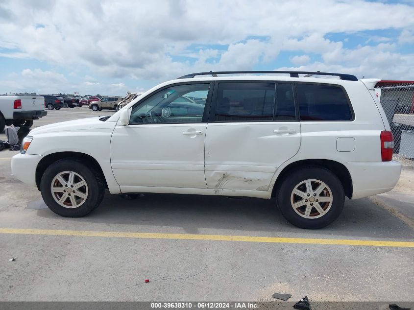 2004 Toyota Highlander V6 VIN: JTEGP21A540023322 Lot: 39638310
