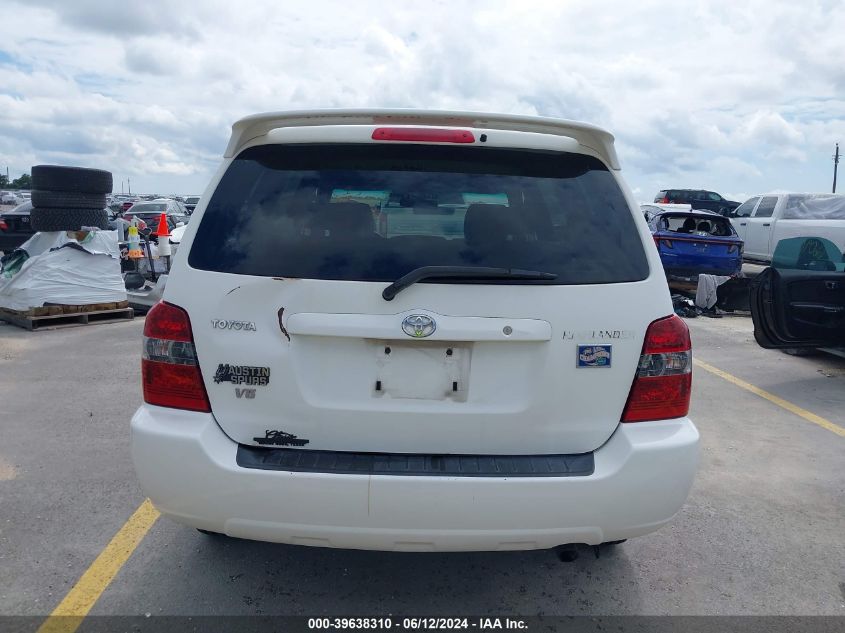 2004 Toyota Highlander V6 VIN: JTEGP21A540023322 Lot: 39638310