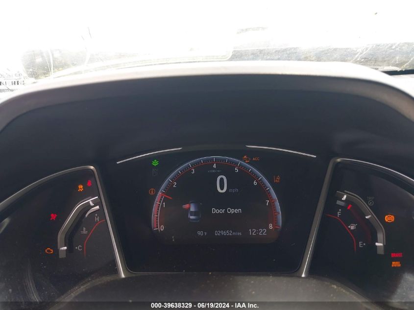 2019 Honda Civic Sport VIN: 19XFC2F8XKE034886 Lot: 39638329