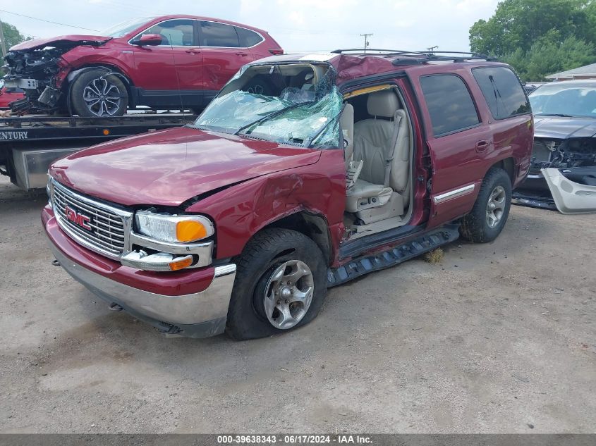 2001 GMC Yukon Slt VIN: 1GKEK13T21J226441 Lot: 39638343