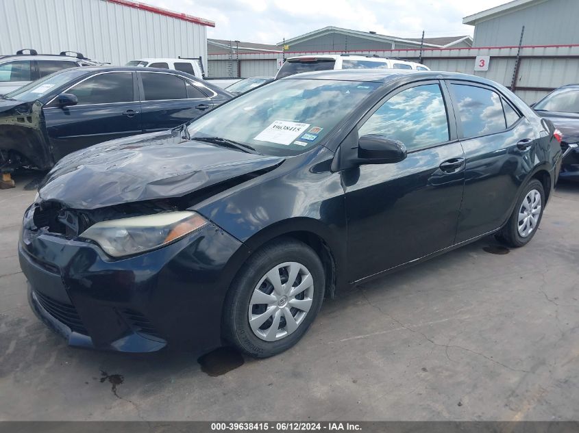 2014 Toyota Corolla L VIN: 2T1BURHE3EC107512 Lot: 39638415