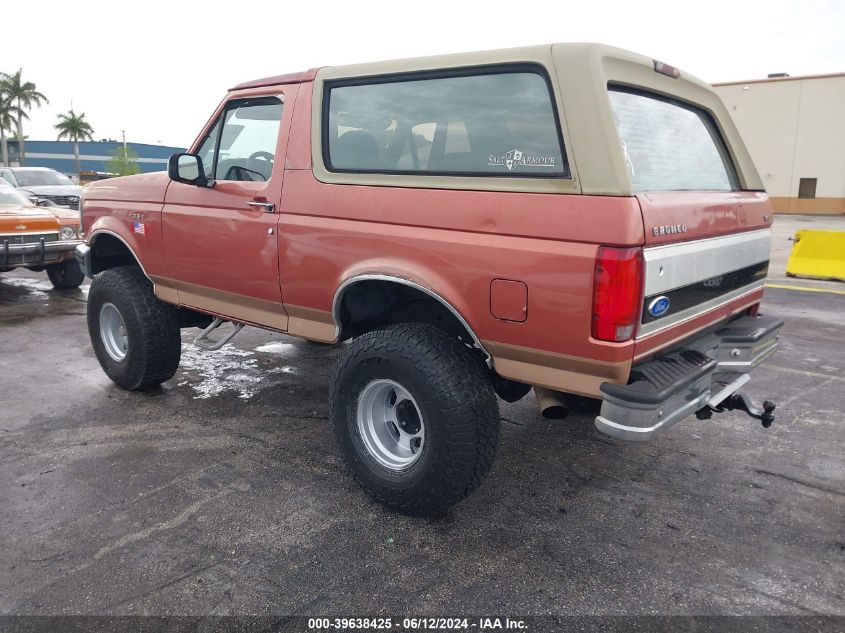 1995 Ford Bronco U100 VIN: 1FMEU15H5SLC00951 Lot: 39638425