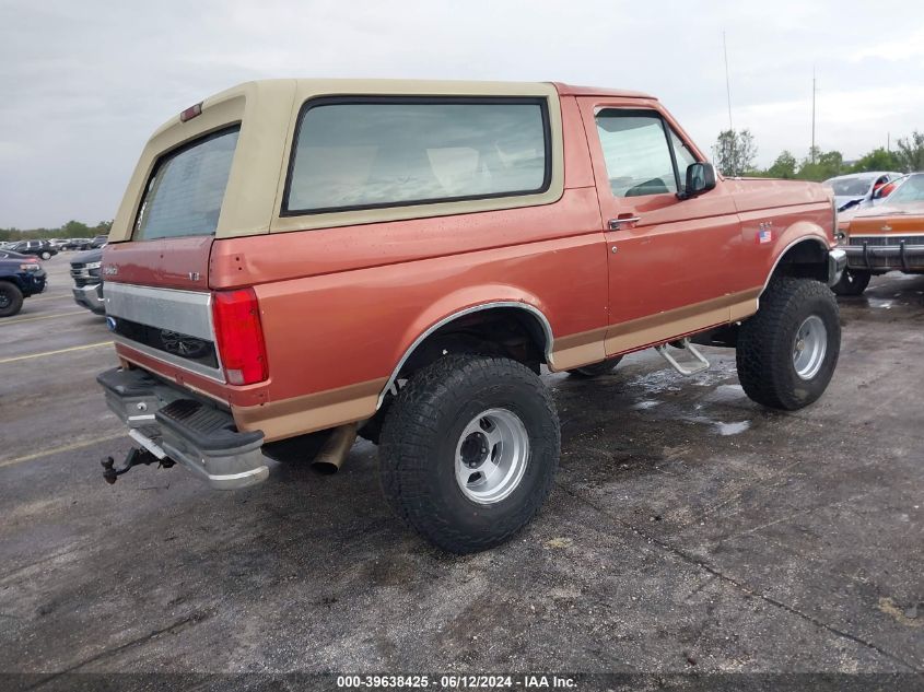 1995 Ford Bronco U100 VIN: 1FMEU15H5SLC00951 Lot: 39638425