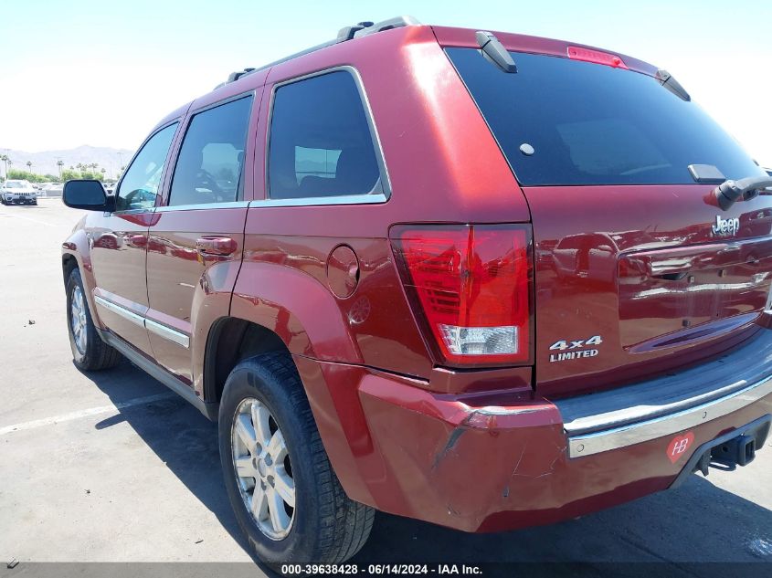 2008 Jeep Grand Cherokee Limited VIN: 1J8HR58248C170652 Lot: 39638428