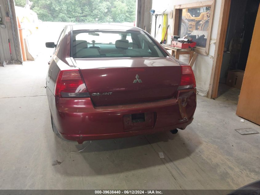 2007 Mitsubishi Galant Es/Se VIN: 4A3AB36F07E064433 Lot: 39638440