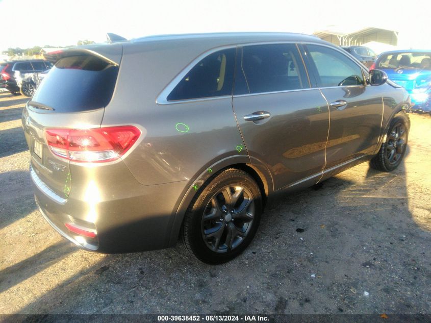 2017 Kia Sorento 3.3L Sx VIN: 5XYPK4A50HG237328 Lot: 39638452