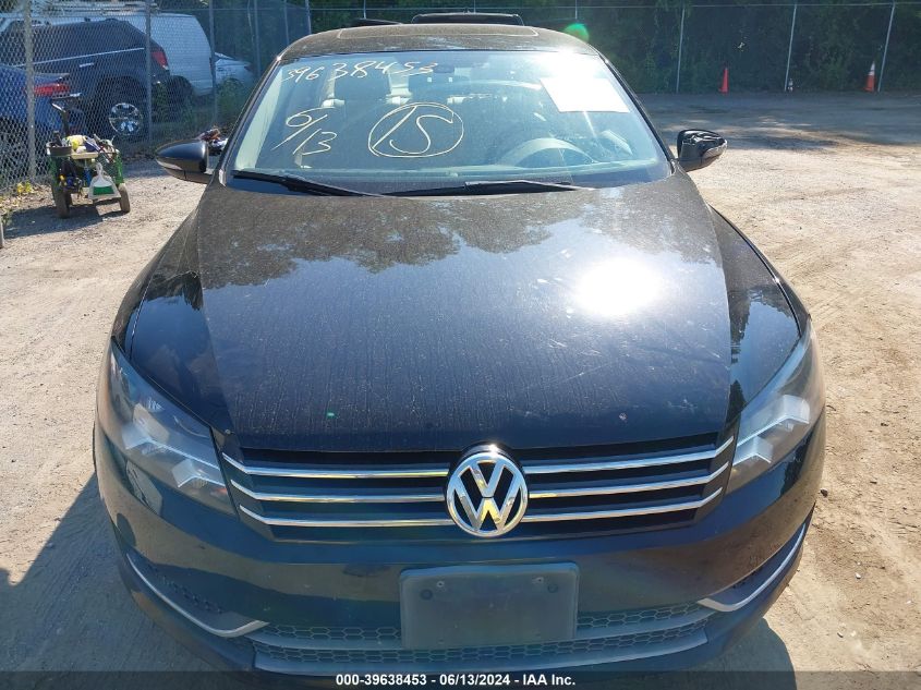 2012 Volkswagen Passat 2.5L Se VIN: 1VWBP7A30CC068921 Lot: 39638453