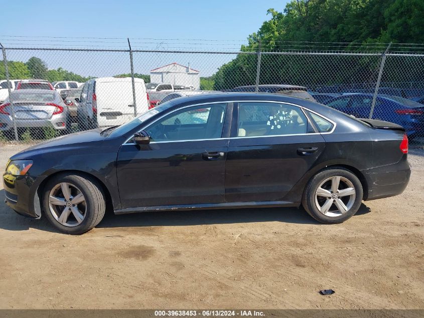 2012 Volkswagen Passat 2.5L Se VIN: 1VWBP7A30CC068921 Lot: 39638453