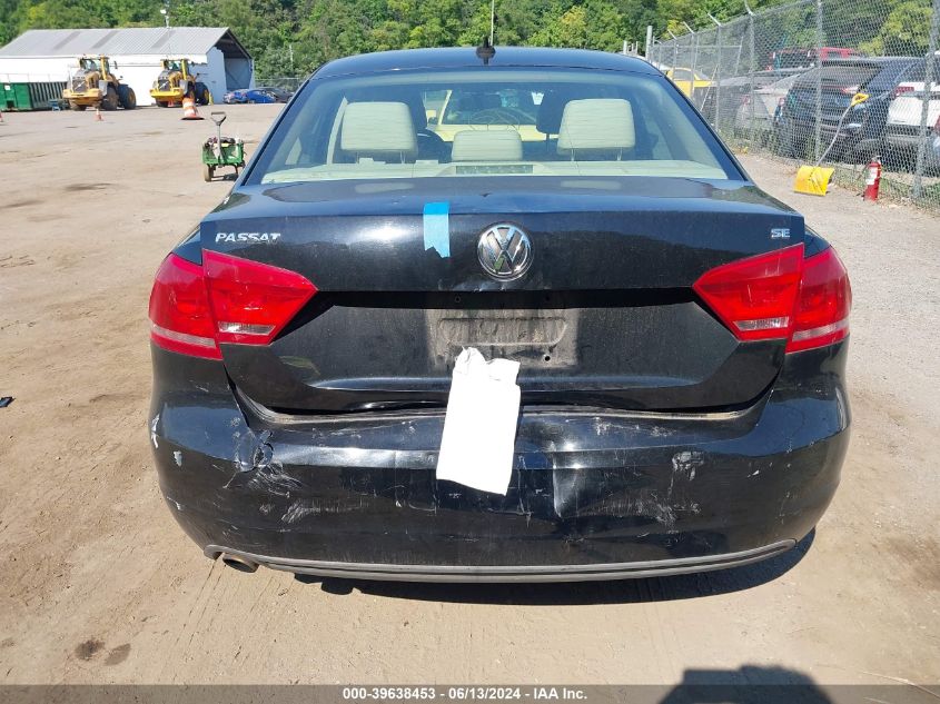 2012 Volkswagen Passat 2.5L Se VIN: 1VWBP7A30CC068921 Lot: 39638453