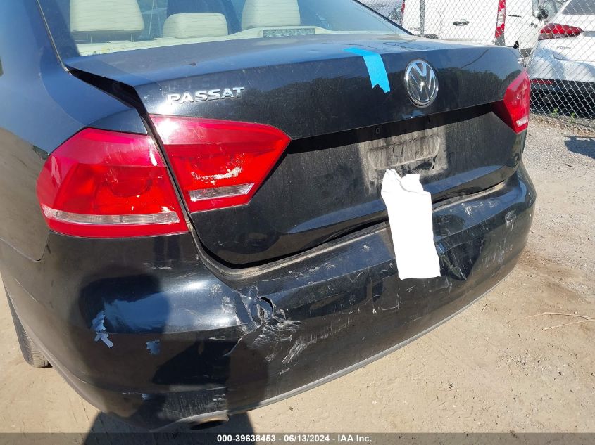 2012 Volkswagen Passat 2.5L Se VIN: 1VWBP7A30CC068921 Lot: 39638453