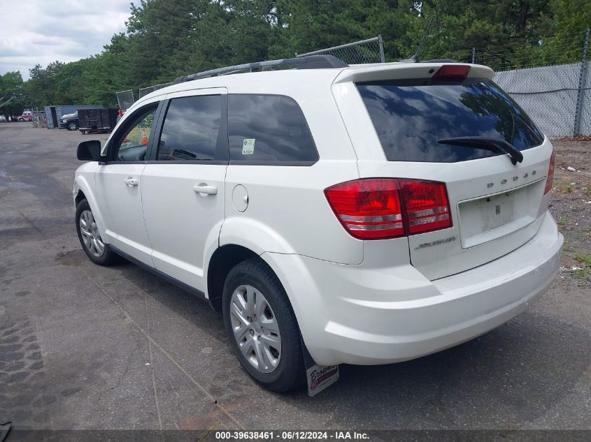 2017 Dodge Journey Se VIN: 3C4PDCAB0HT602660 Lot: 39638461