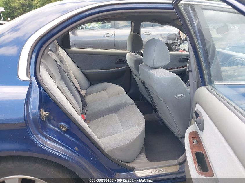 2004 Kia Optima Ex V6/Lx V6 VIN: KNAGD128X45352861 Lot: 39638463