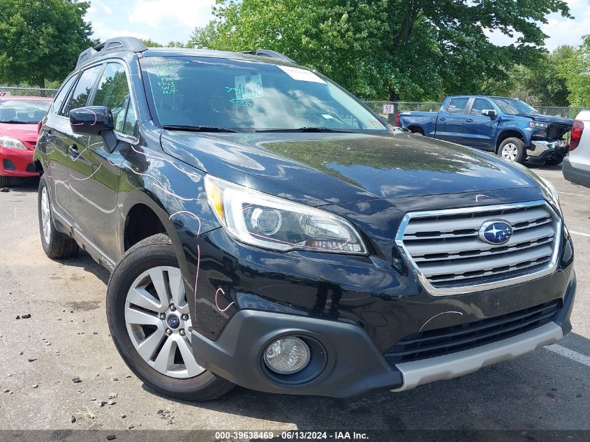 2015 Subaru Outback 2.5I Premium VIN: 4S4BSACC2F3206504 Lot: 39638469