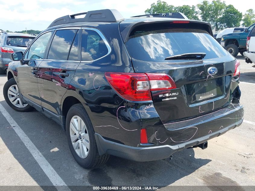 2015 Subaru Outback 2.5I Premium VIN: 4S4BSACC2F3206504 Lot: 39638469