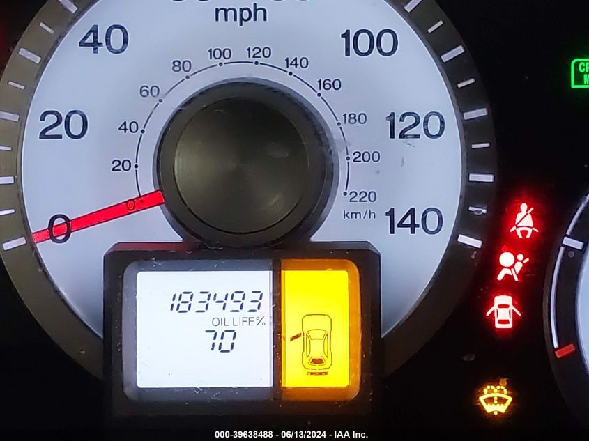 2009 Honda Pilot Lx VIN: 5FNYF48249B047836 Lot: 39638488