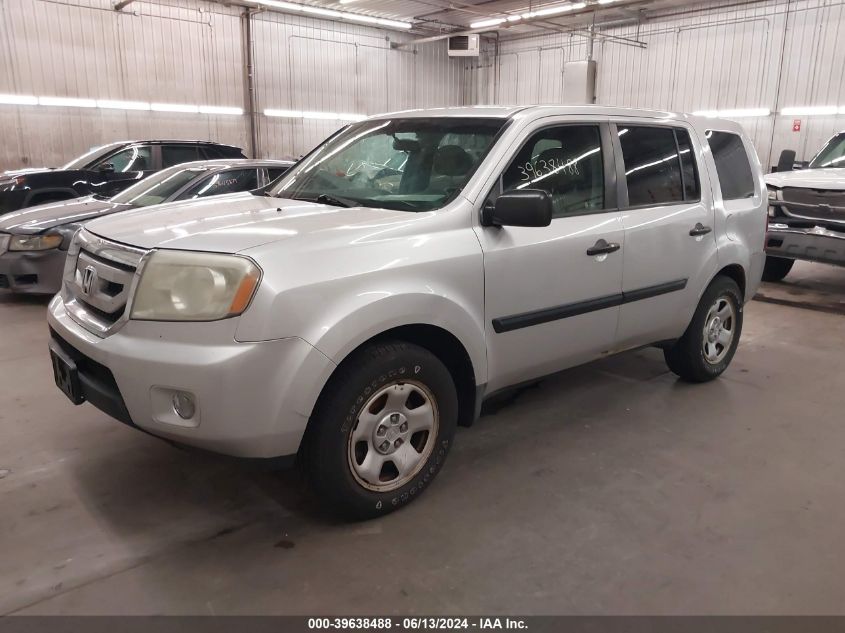 2009 Honda Pilot Lx VIN: 5FNYF48249B047836 Lot: 39638488