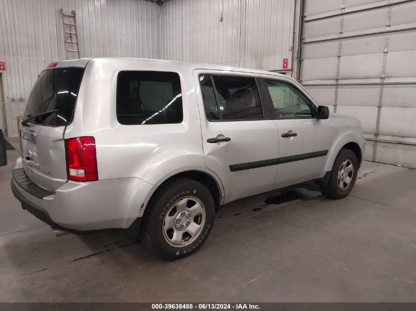 2009 Honda Pilot Lx VIN: 5FNYF48249B047836 Lot: 39638488