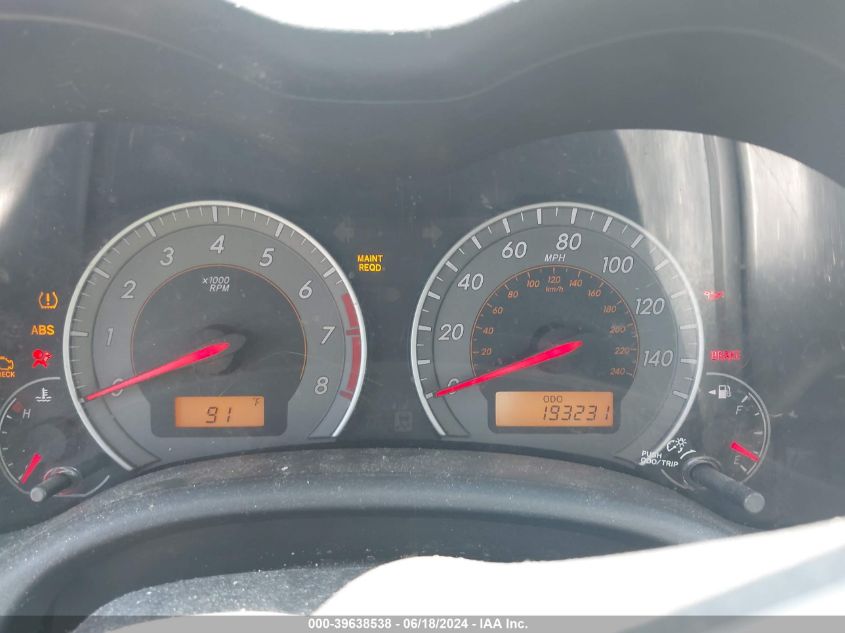 2010 Toyota Corolla S VIN: 2T1BU4EE6AC308659 Lot: 39638538