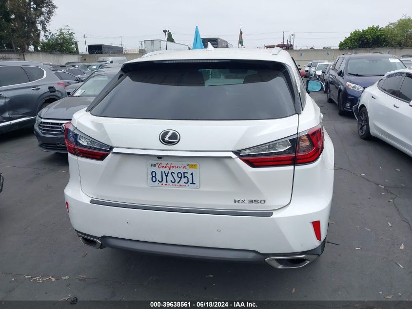 2018 Lexus Rx 350 VIN: 2T2ZZMCA8JC095404 Lot: 39638561