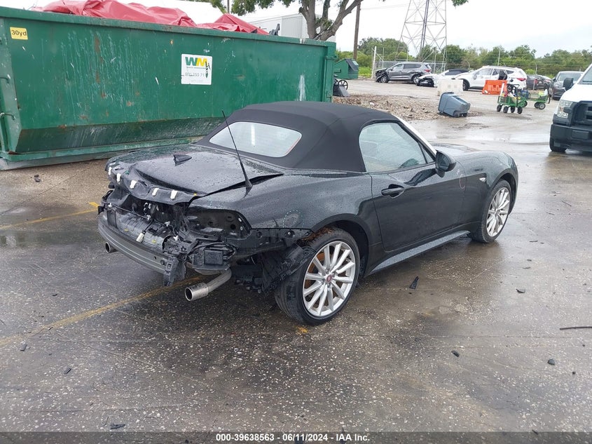 2020 Fiat 124 Spider Lusso VIN: JC1NFAEK4L0145256 Lot: 39638563