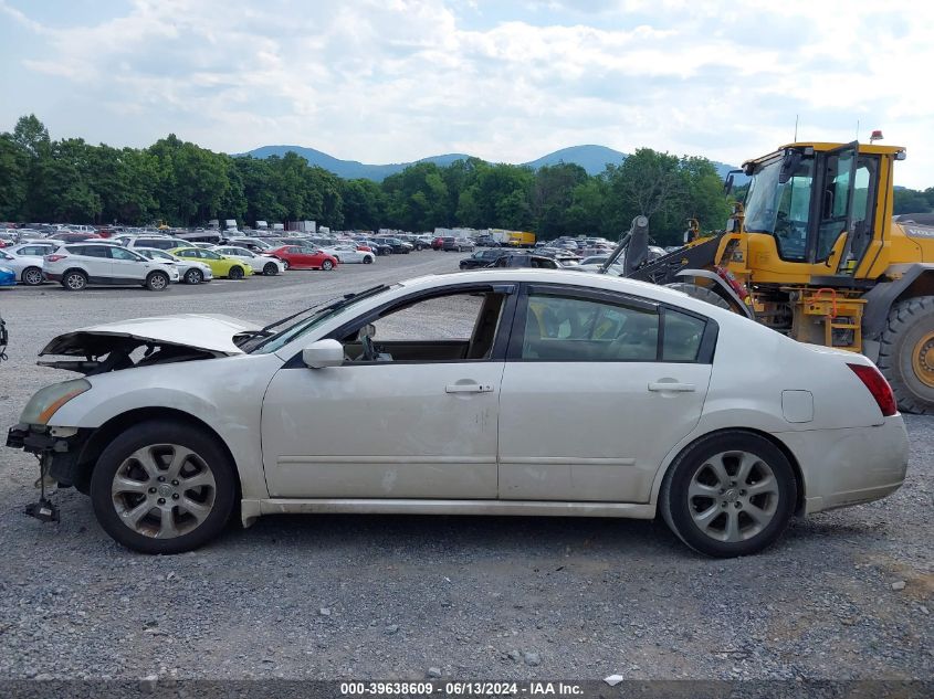 2007 Nissan Maxima 3.5 Sl VIN: 1N4BA41E67C860085 Lot: 39638609