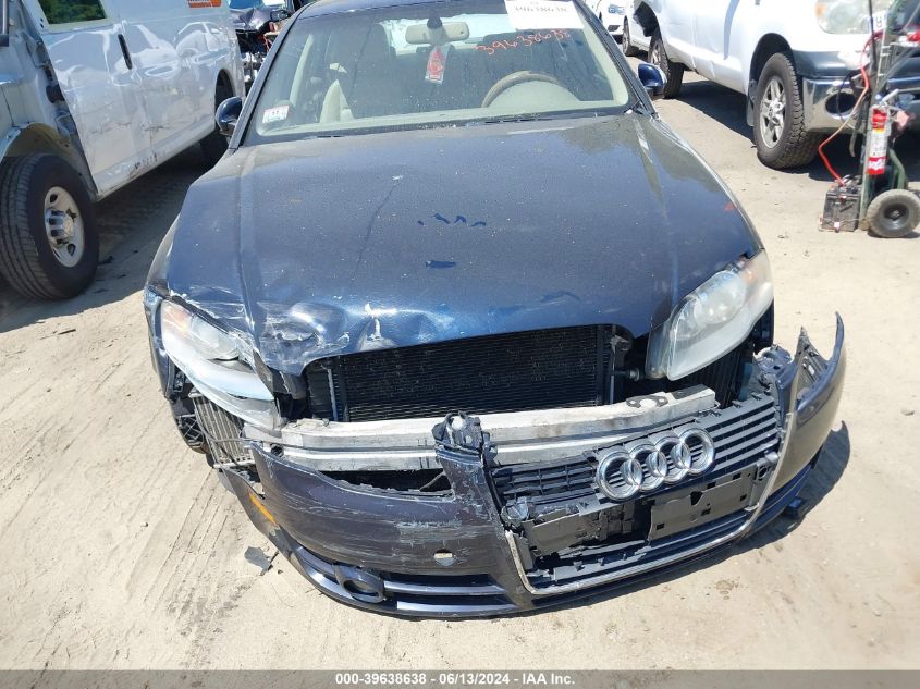 2006 Audi A4 2.0T VIN: WAUDF78E26A258433 Lot: 39638638