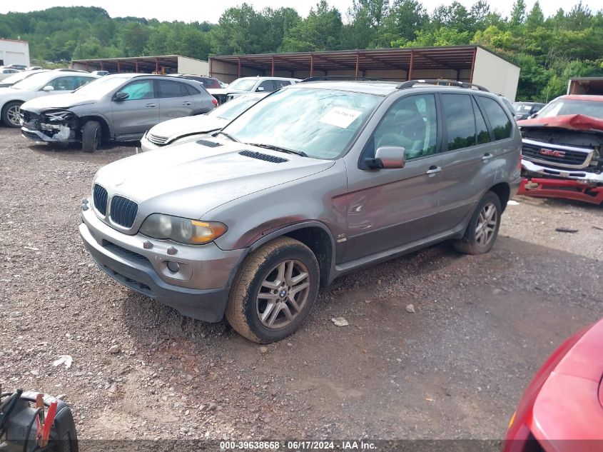 2006 BMW X5 3.0I VIN: 5UXFA13546LY30121 Lot: 39638658