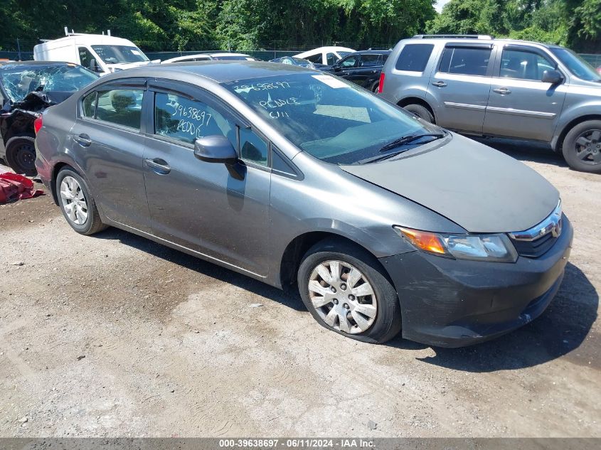 2HGFB2F55CH570337 | 2012 HONDA CIVIC