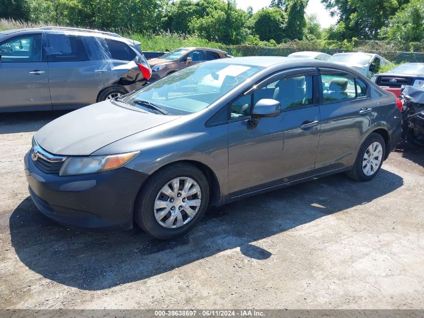 2HGFB2F55CH570337 | 2012 HONDA CIVIC